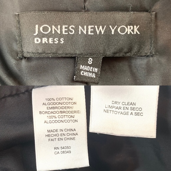 Jones New York Embroidered dress Size 8 - Picture 8 of 8